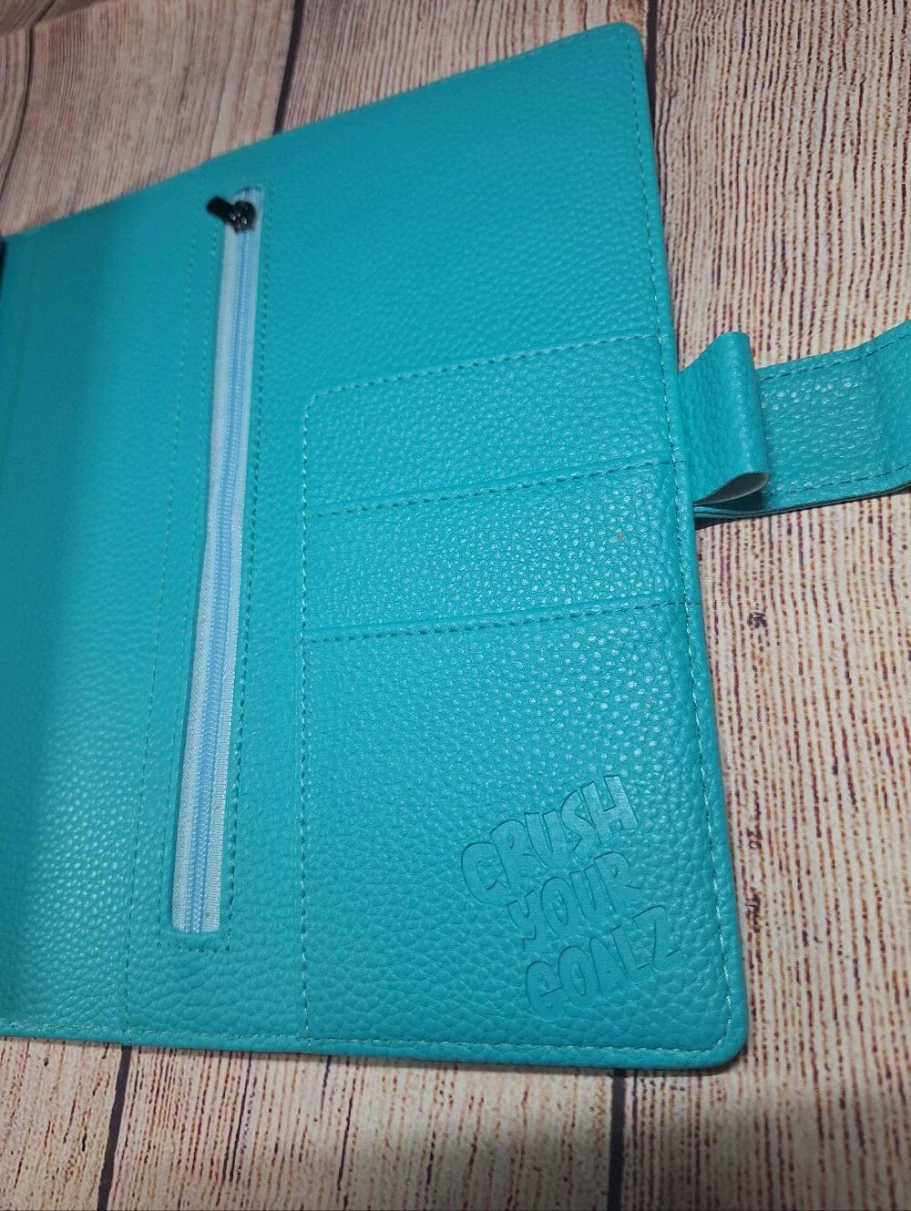 A5 Planner, Turquoise Planner with Black Rings, Teal A5 Budget Binder, A5 Binder
